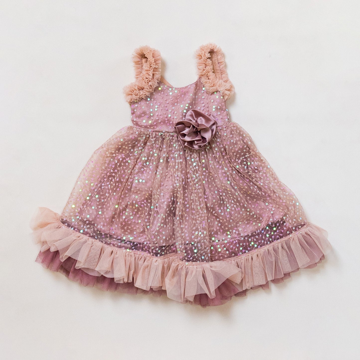 Pre Order: Dusky Pink Party wear frock