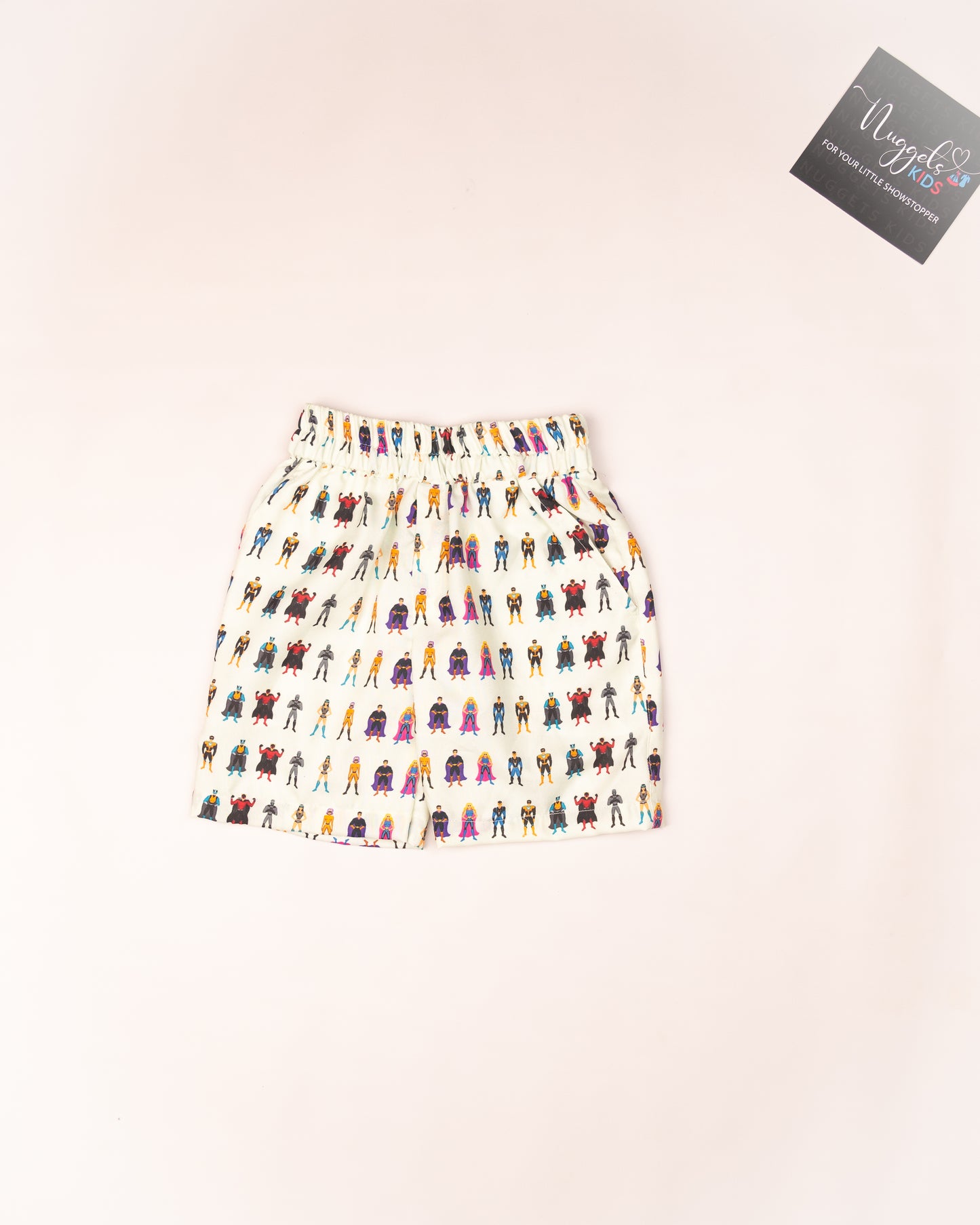 Ready to Ship: Super Heroes Printed Swiss Cotton Co-ord Set