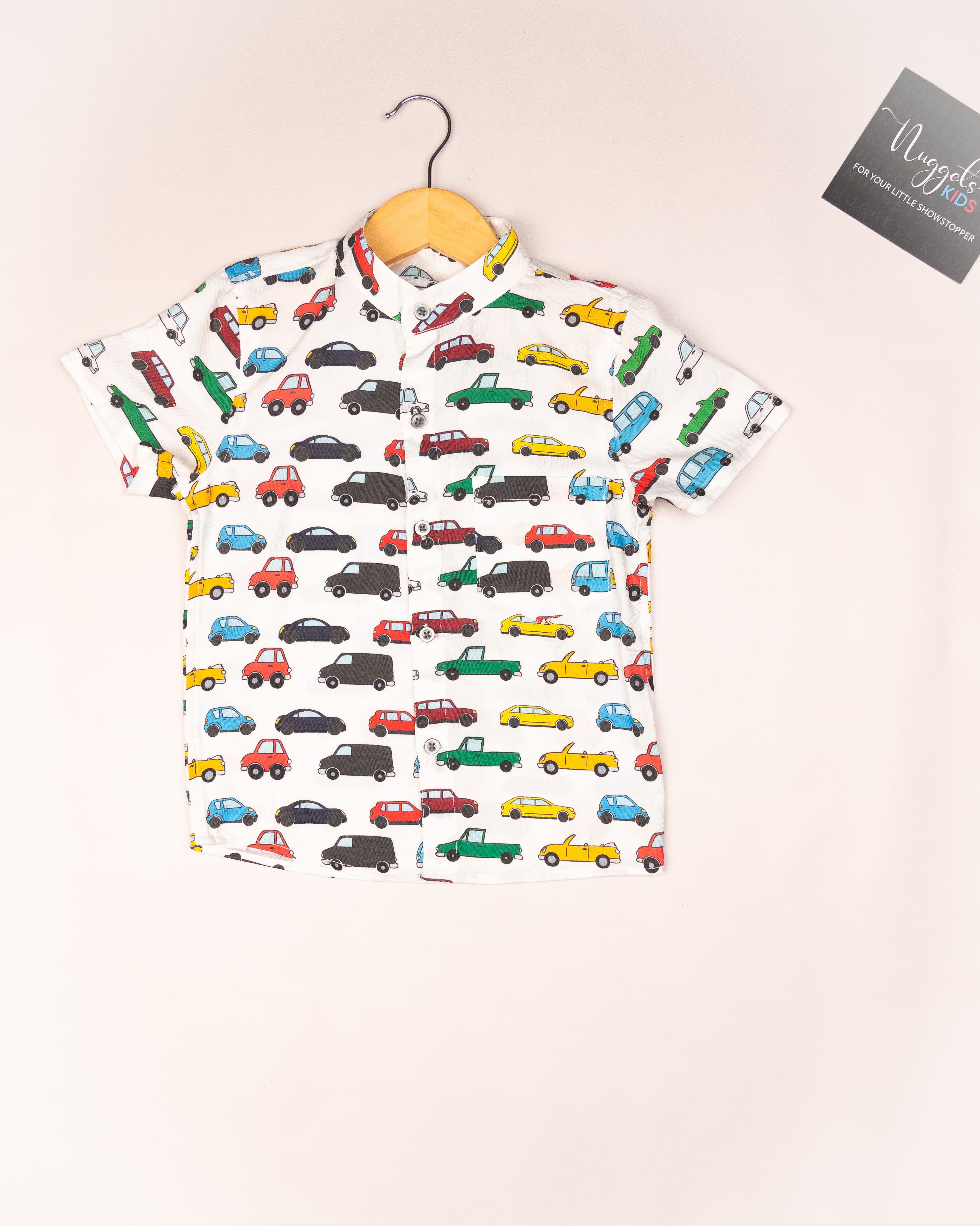 Babyhug Cotton Knit Half Sleeves Checks & Racing Cars Printed T-Shirts Pack of 3 -White & Yellow