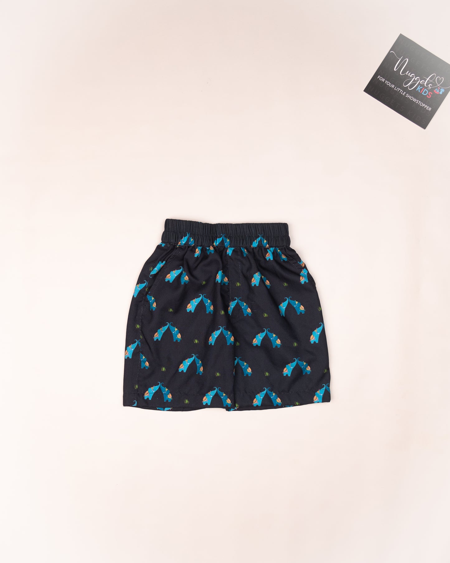 Ready to Ship: Happy Elephants Printed Swiss Cotton Co-ord Set