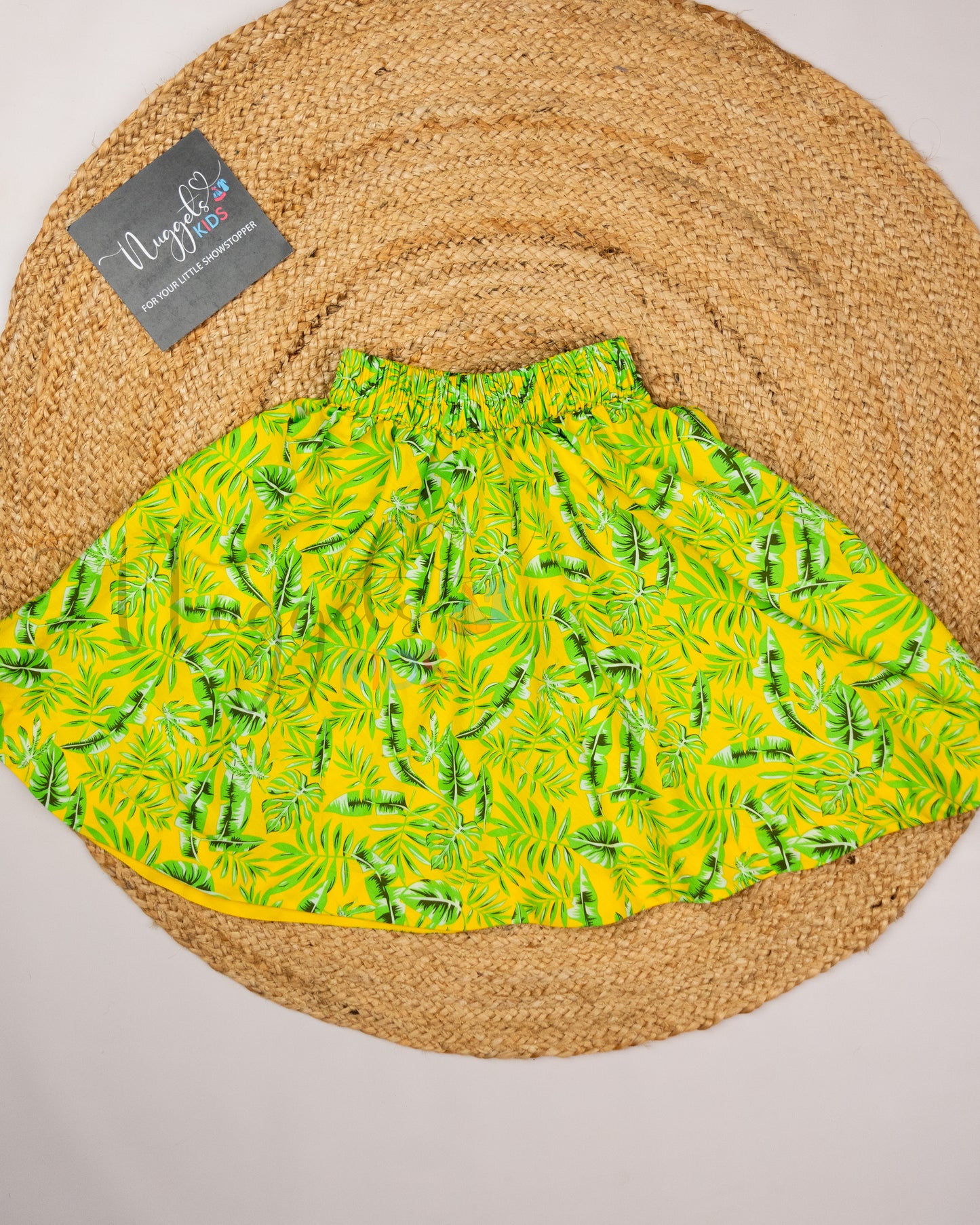 Ready to Ship: White Hakoba Hanging Garden Crop Top and Skirt Set