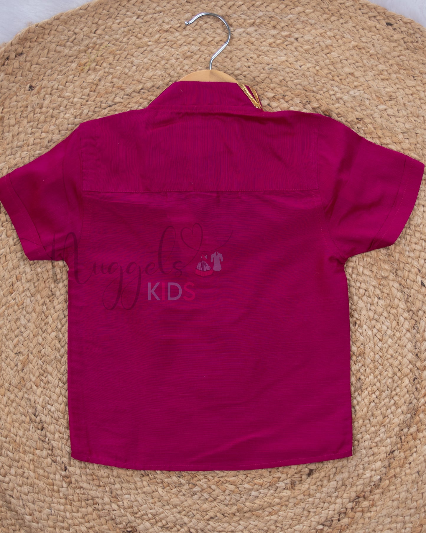 Ready to Ship: Pink Silk Short Kurta