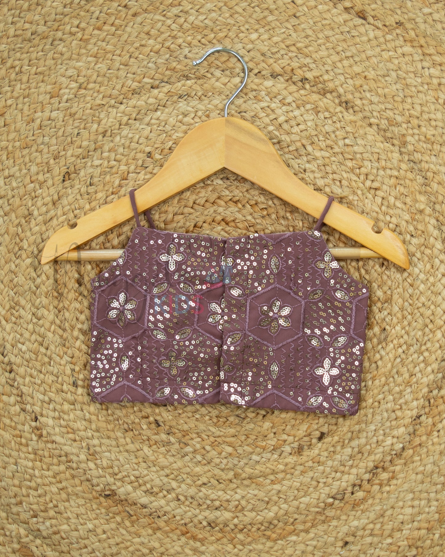 Ready to Ship: Plum Designer Spaghetti Crop Top