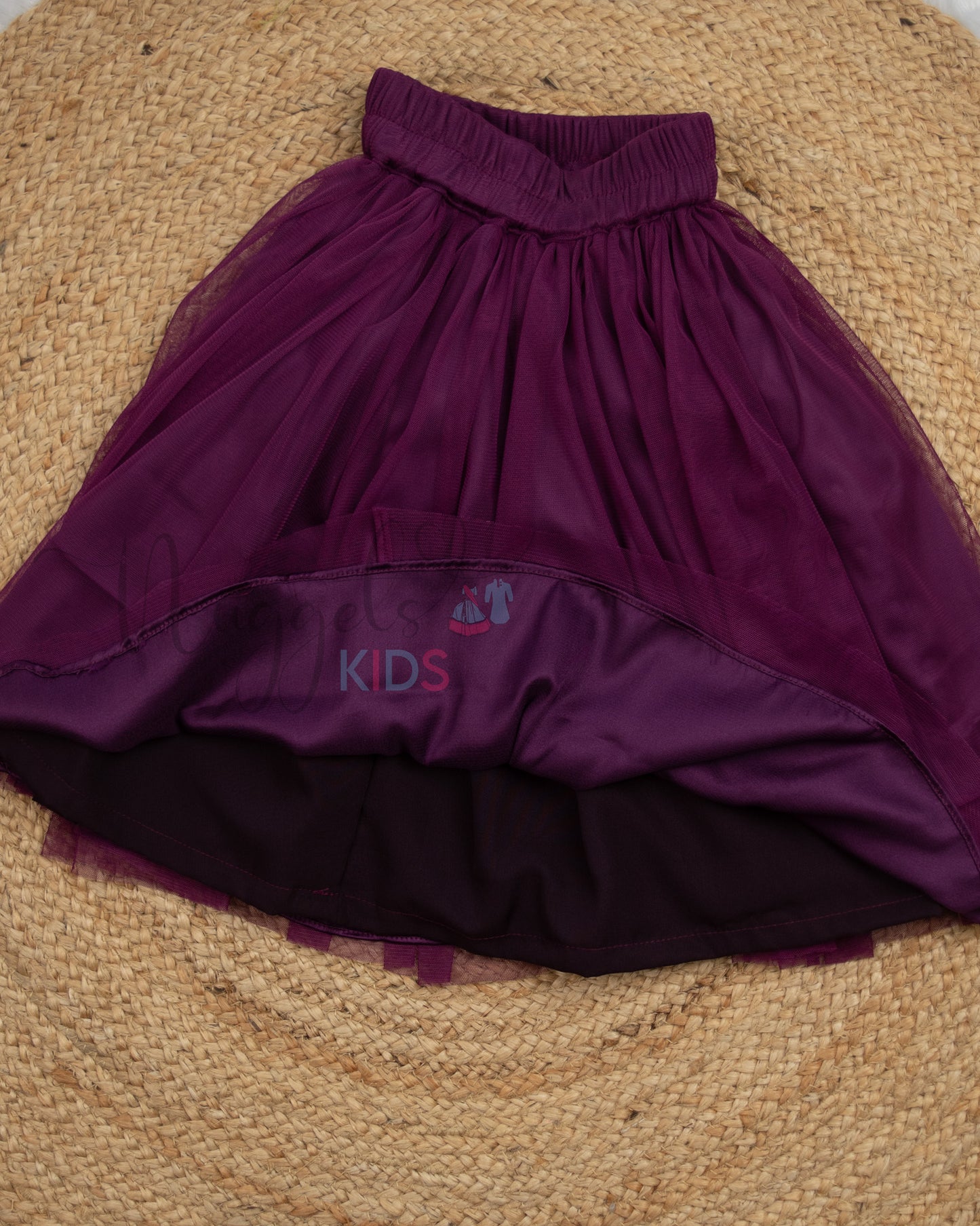 Ready to Ship: Purple Netted Lehenga