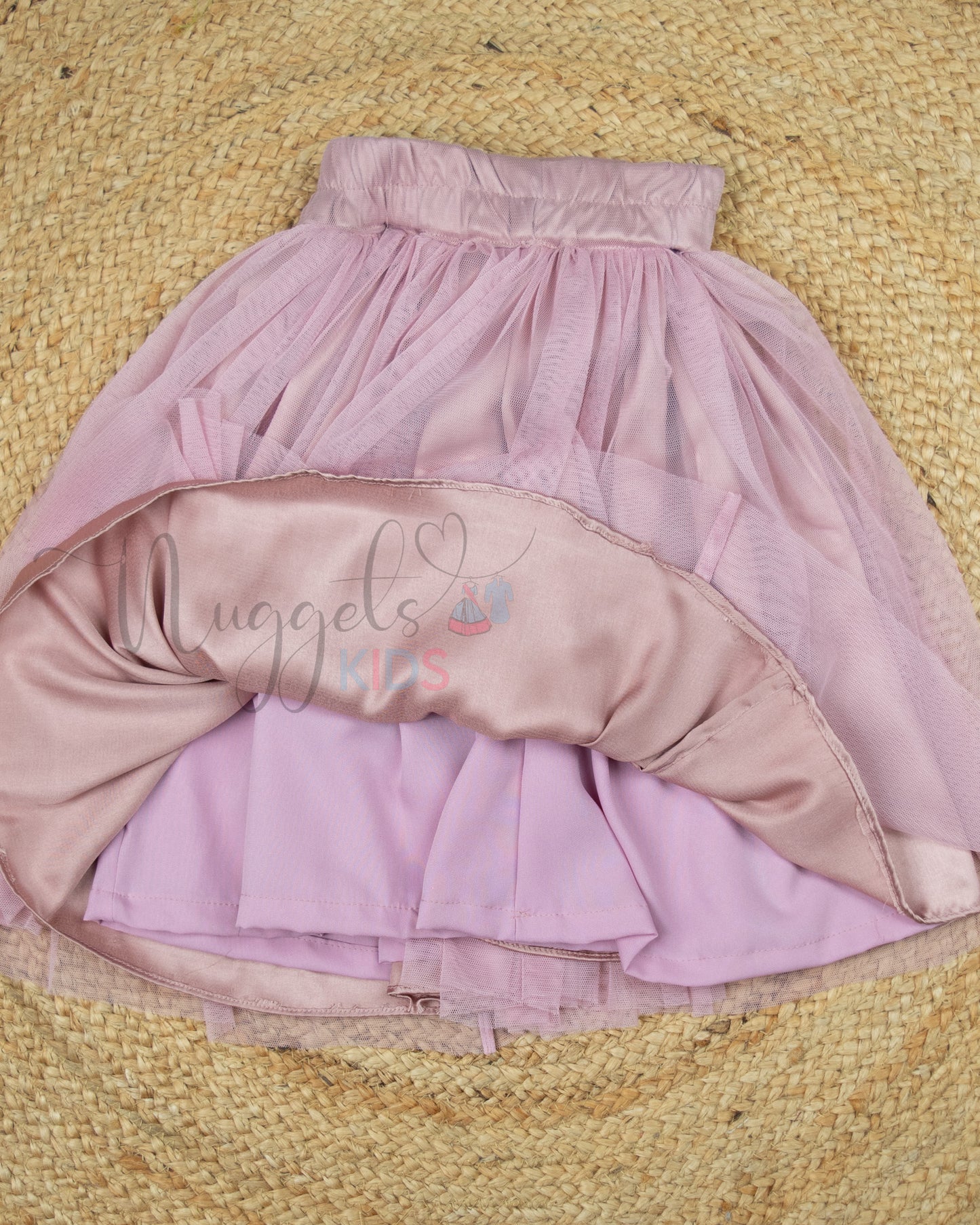 Ready to Ship: Light Purple Netted Lehenga