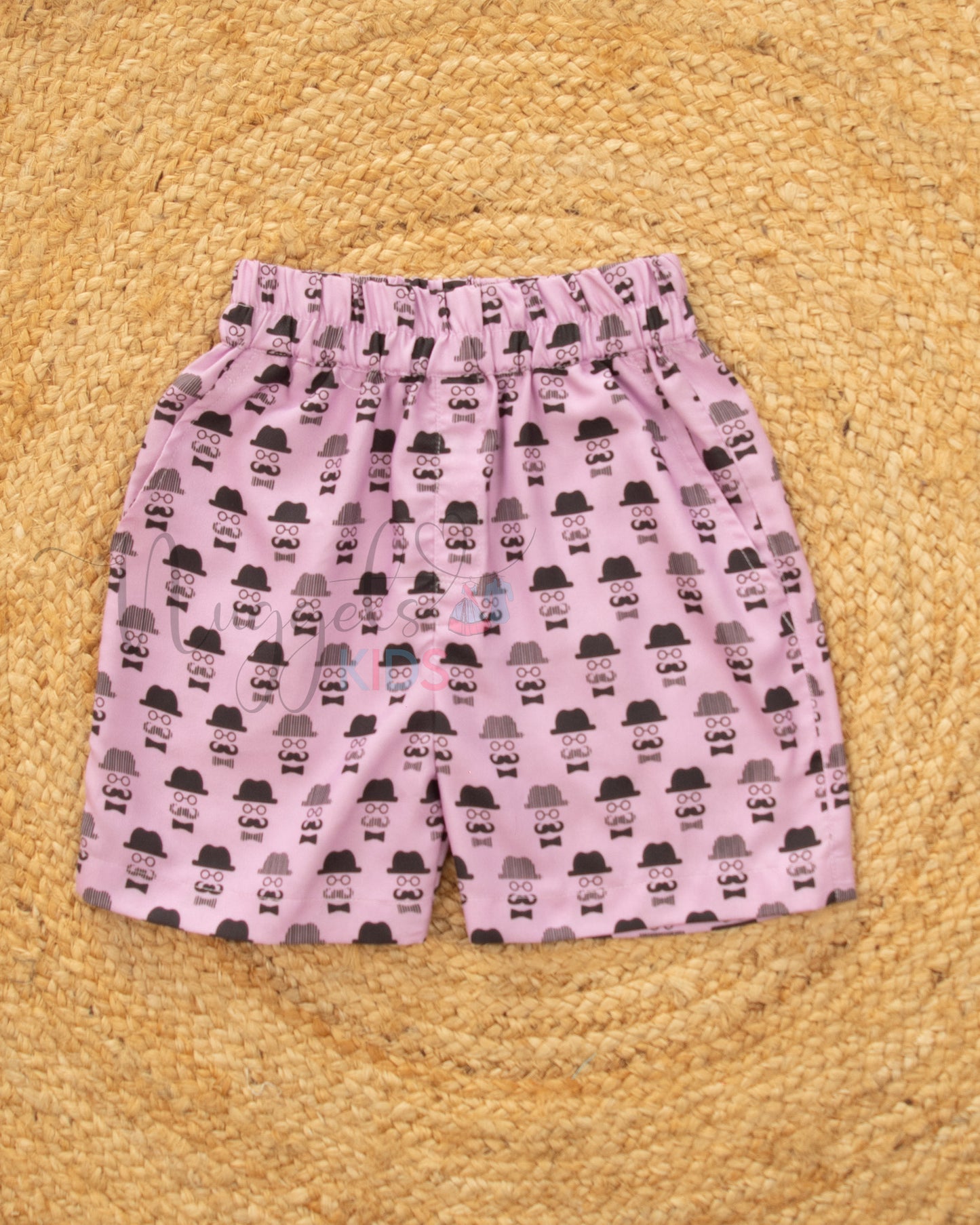 Ready to Ship: Party Man Printed Swiss Cotton Shorts