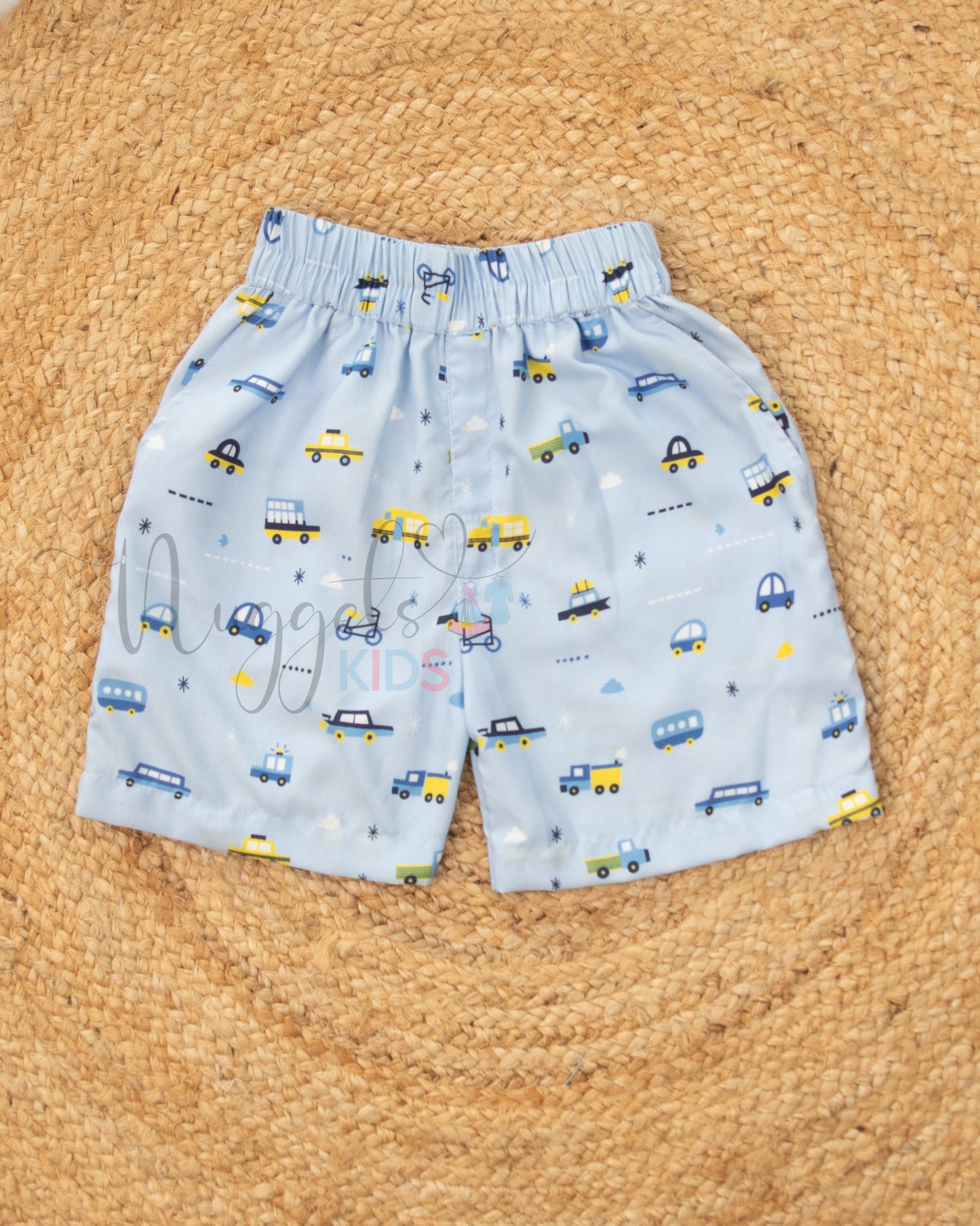 Ready to Ship: People Transport Printed Swiss Cotton Shorts