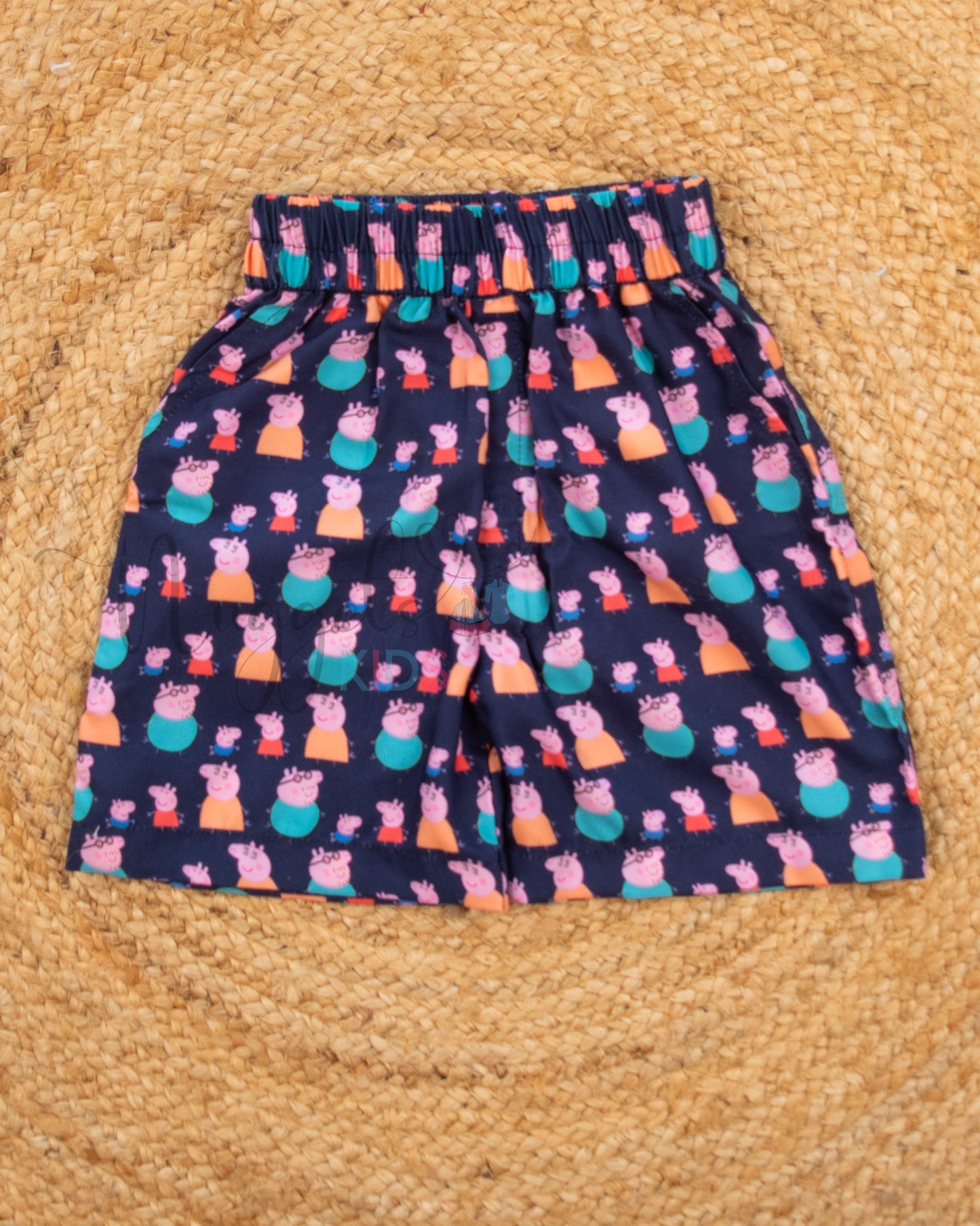Ready to Ship: Peppa Pig Printed Swiss Cotton Shorts