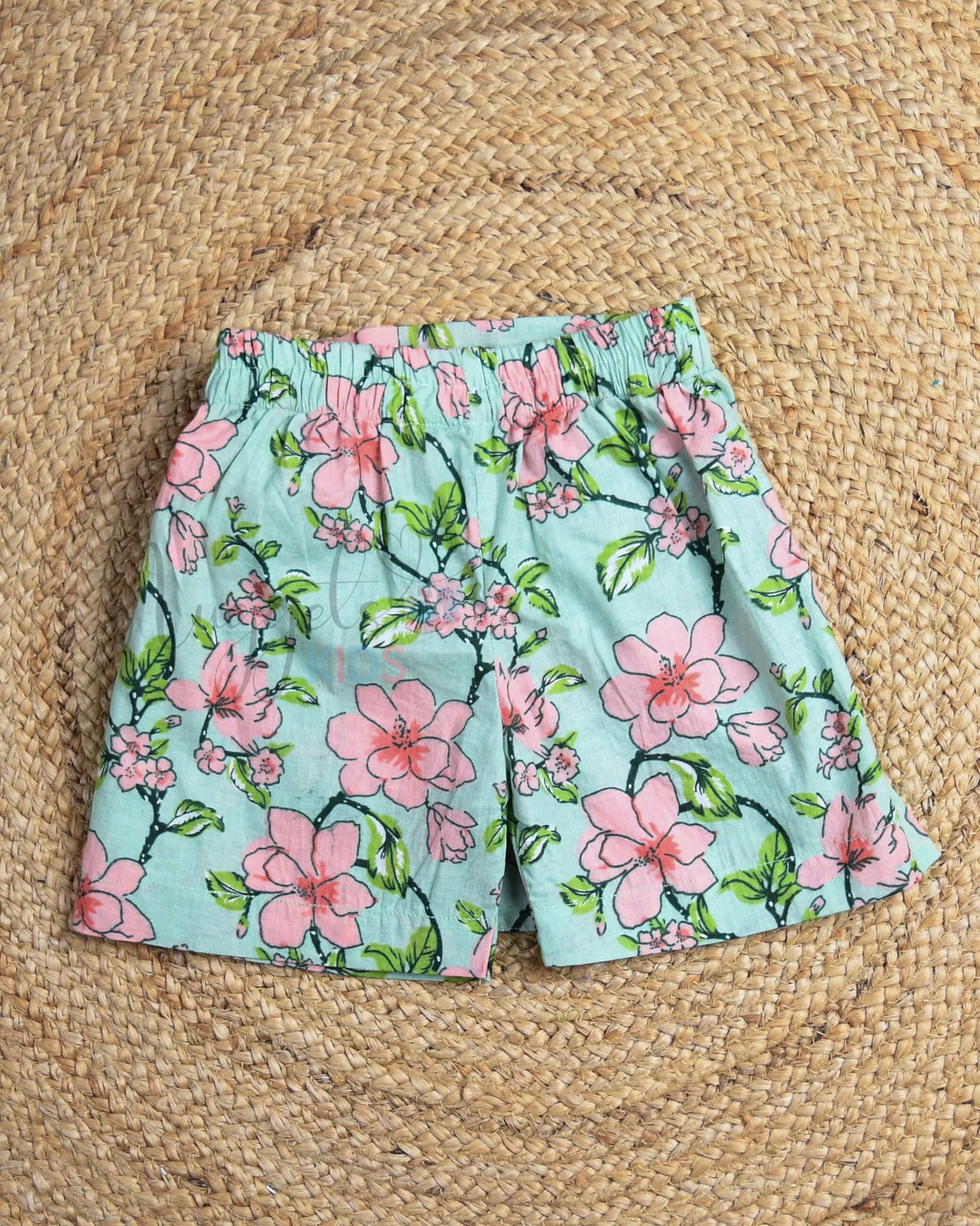 Ready to Ship: Pista Green Skorts Set