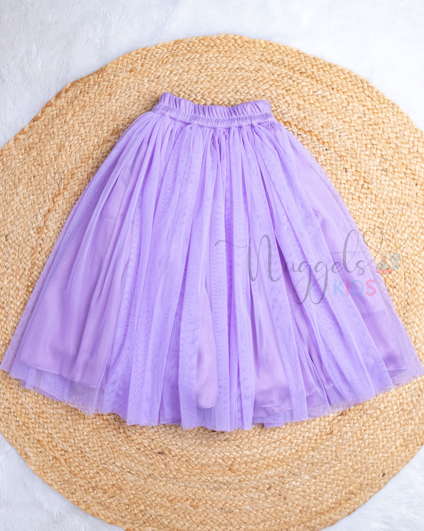 Ready to Ship: Blush Lavender Netted Lehenga