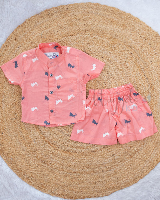 Ready to Ship: Snuggle Bunny Cambric Cotton Co-ord Set