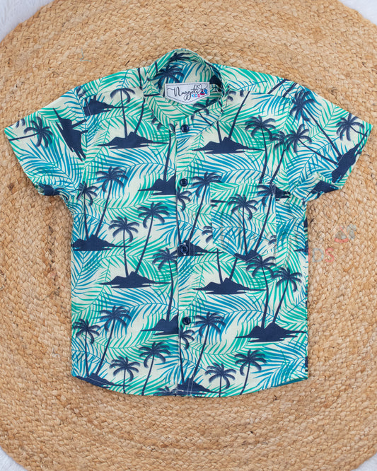 Ready to Ship: Wilderness Mode Viscose Cotton Co-ord Set