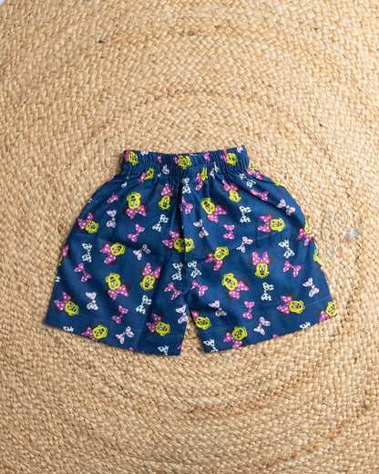Ready to Ship: Pop Hammy Printed Sleeveless Jhabla and Shorts Set