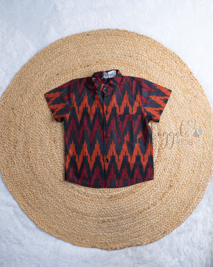 Ready to Ship: Young Hustle Ikkat Shirt