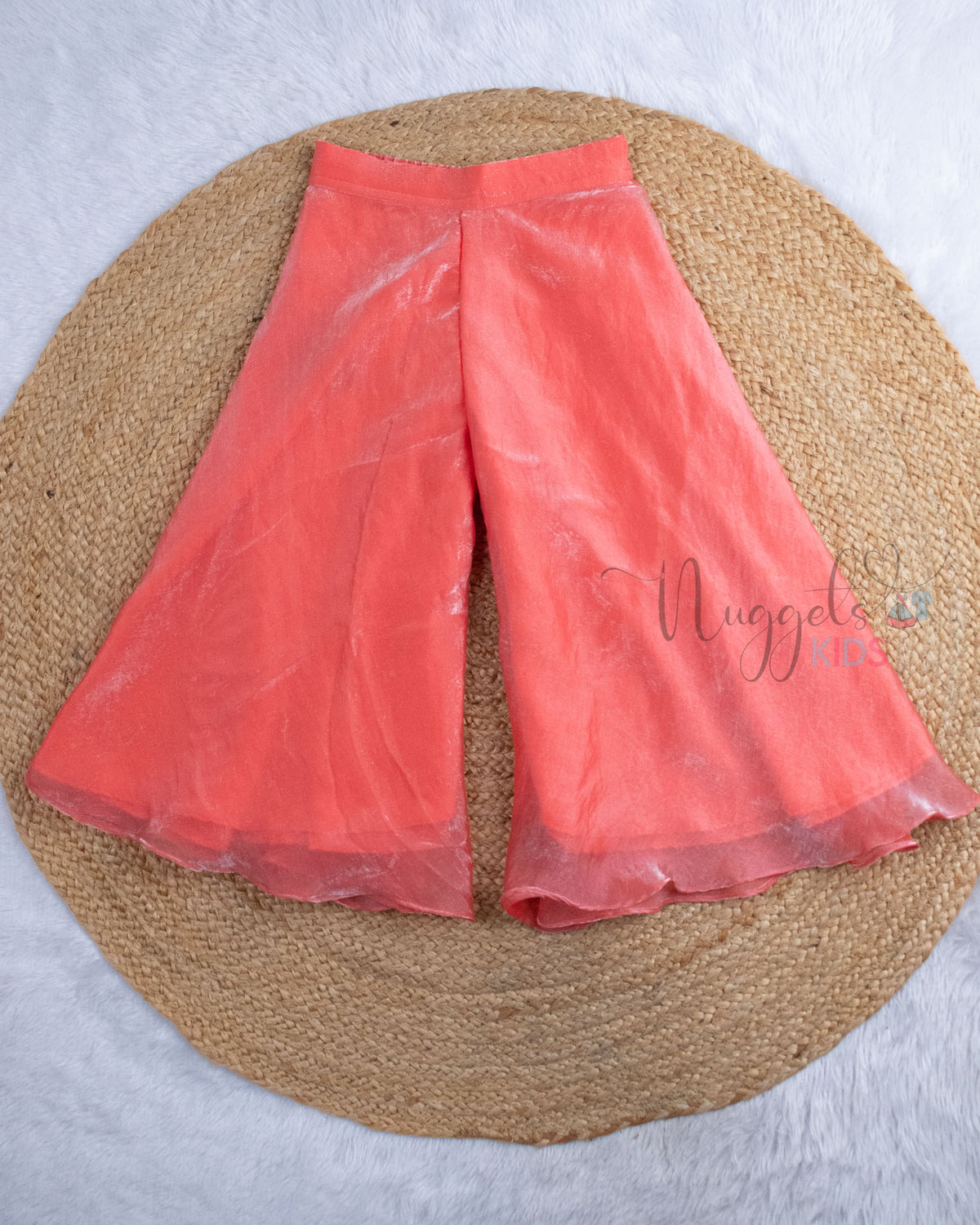 Ready to Ship: Coral Space Silk Divided Pant