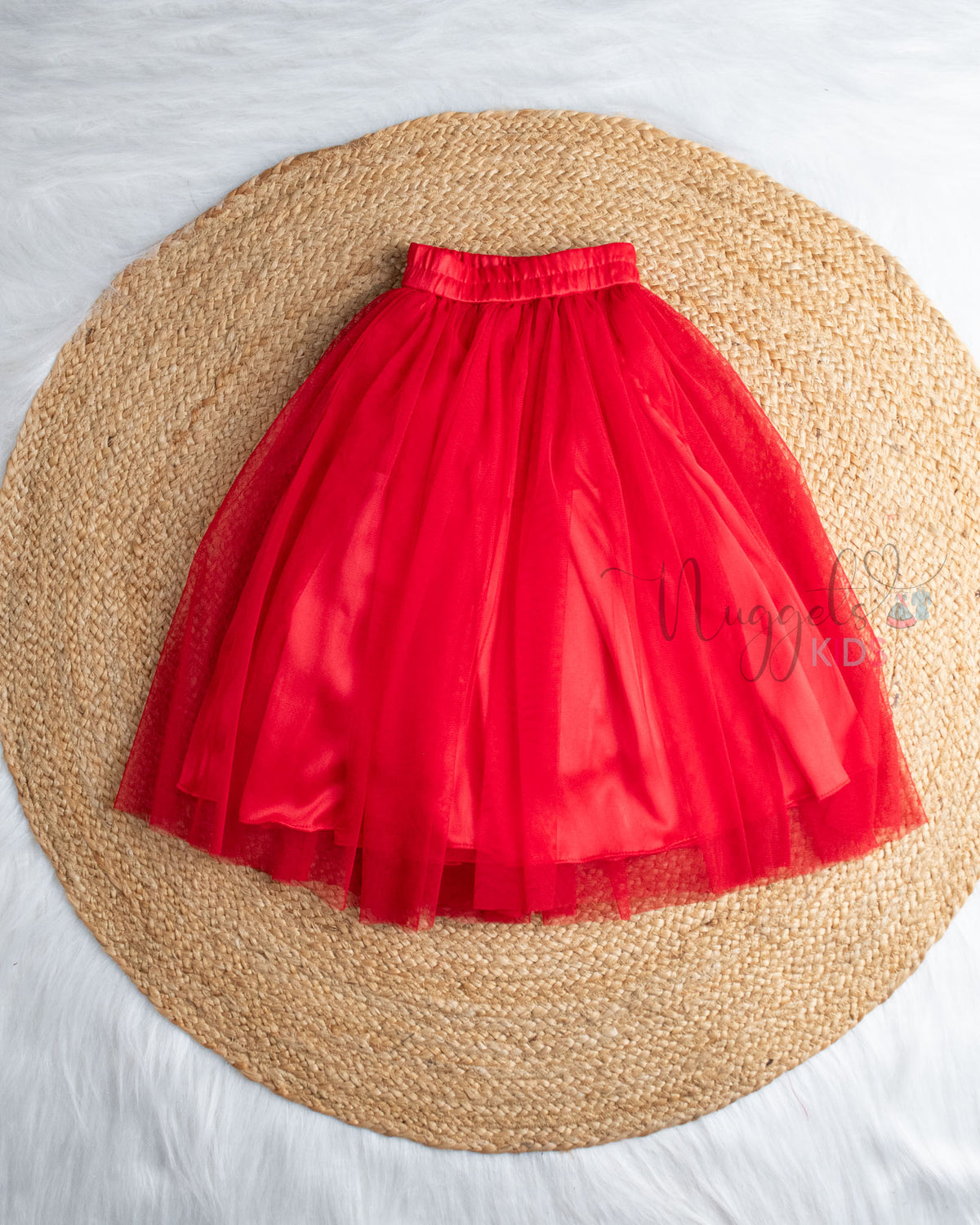 Ready to Ship: Carmine Netted Lehenga