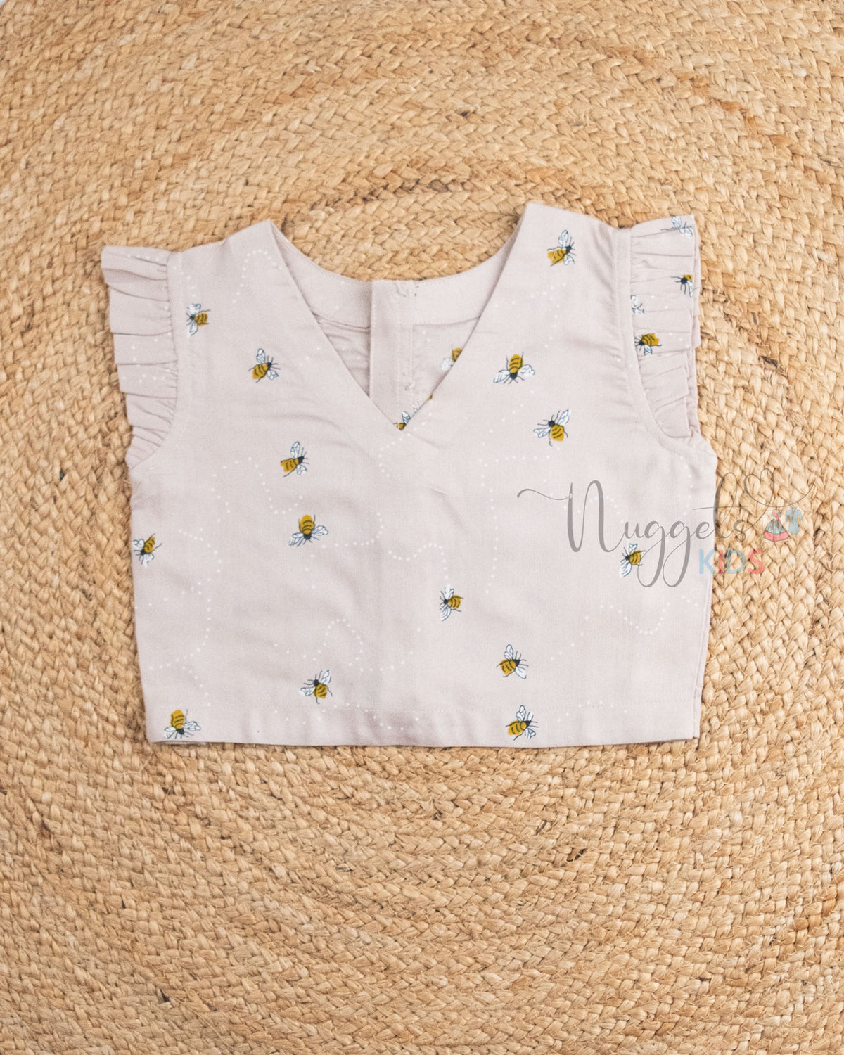 Ready to Ship: Beige Bee Cotton Co_ords