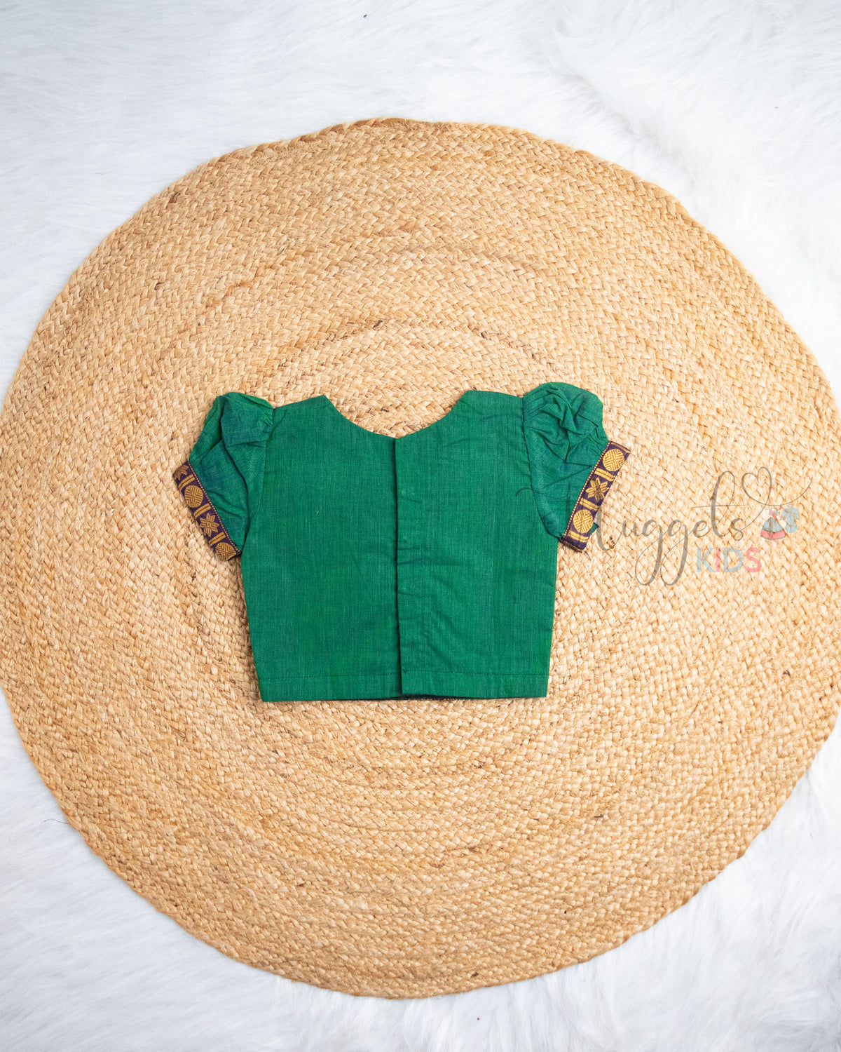 Ready to Ship: Green And Blue Chettinad Pattu Pavada