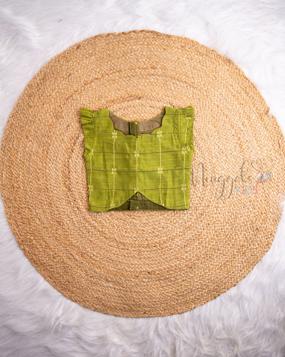 Ready to Ship: Olive Green Floral Lehenga Set