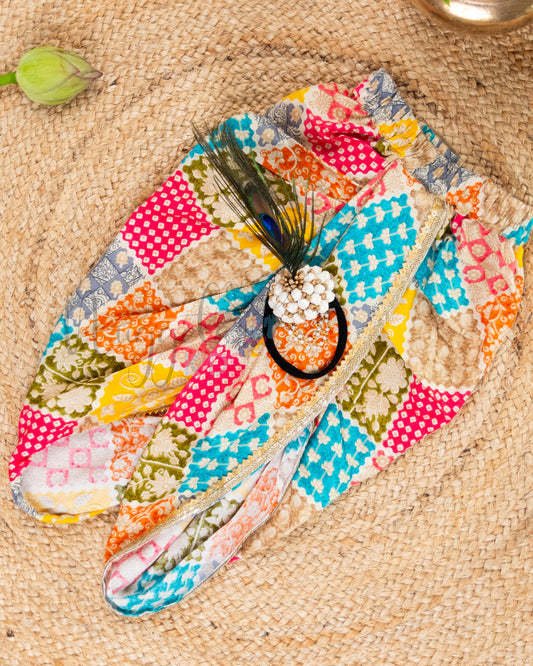 Ready to Ship: Multicolor Janmashtami Dhoti Set