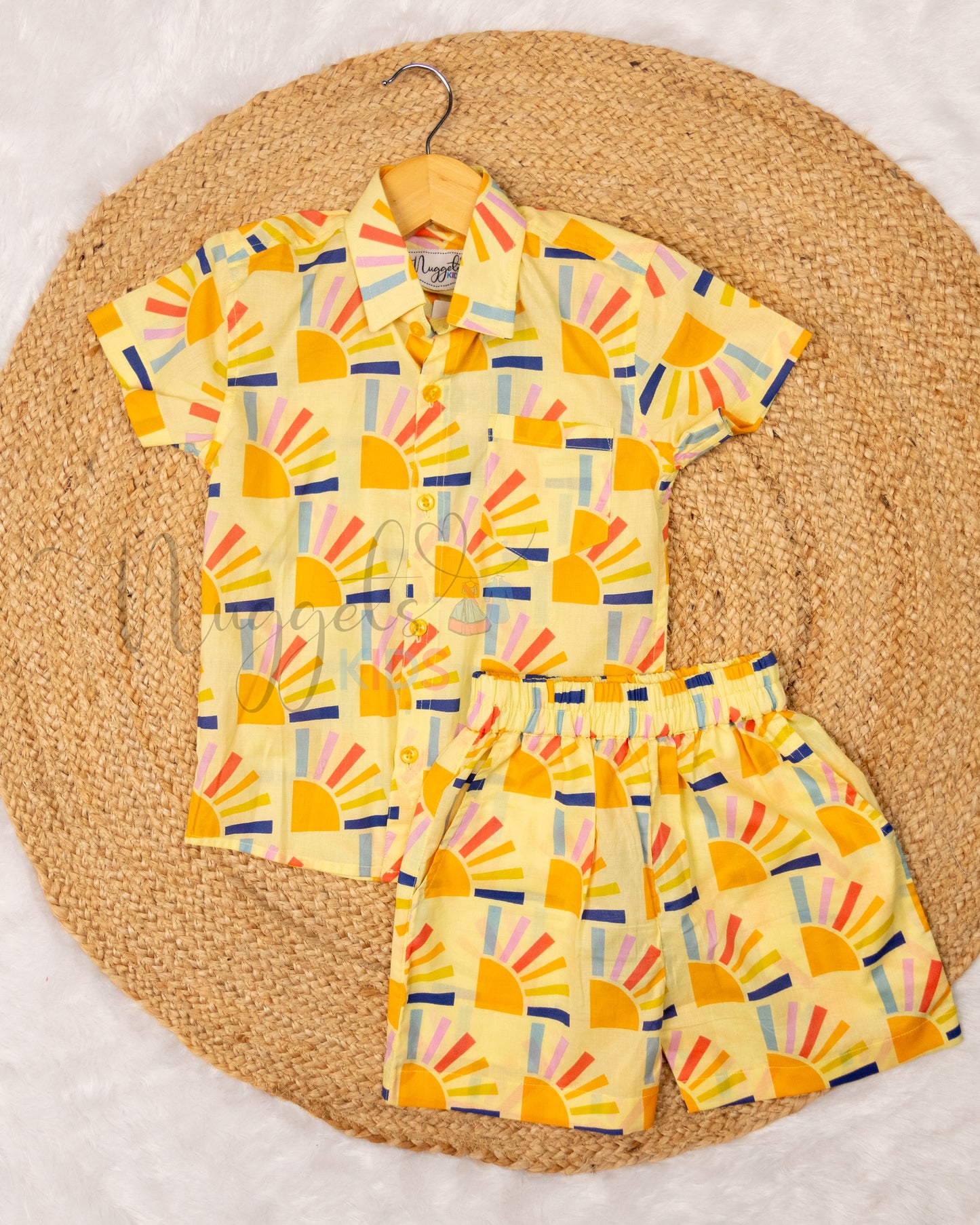 Ready to Ship: Sun Cambric Cotton Co-ord Set