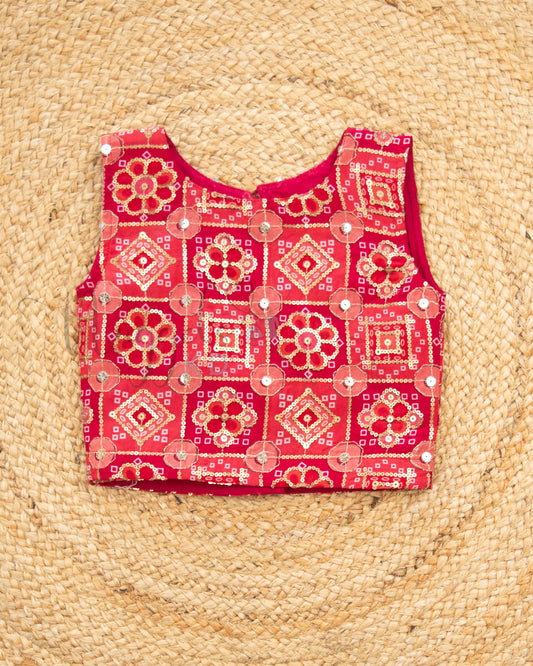 Ready to Ship: Designer Pure Organza Top and Elephant Printed Pattu Pavada Set