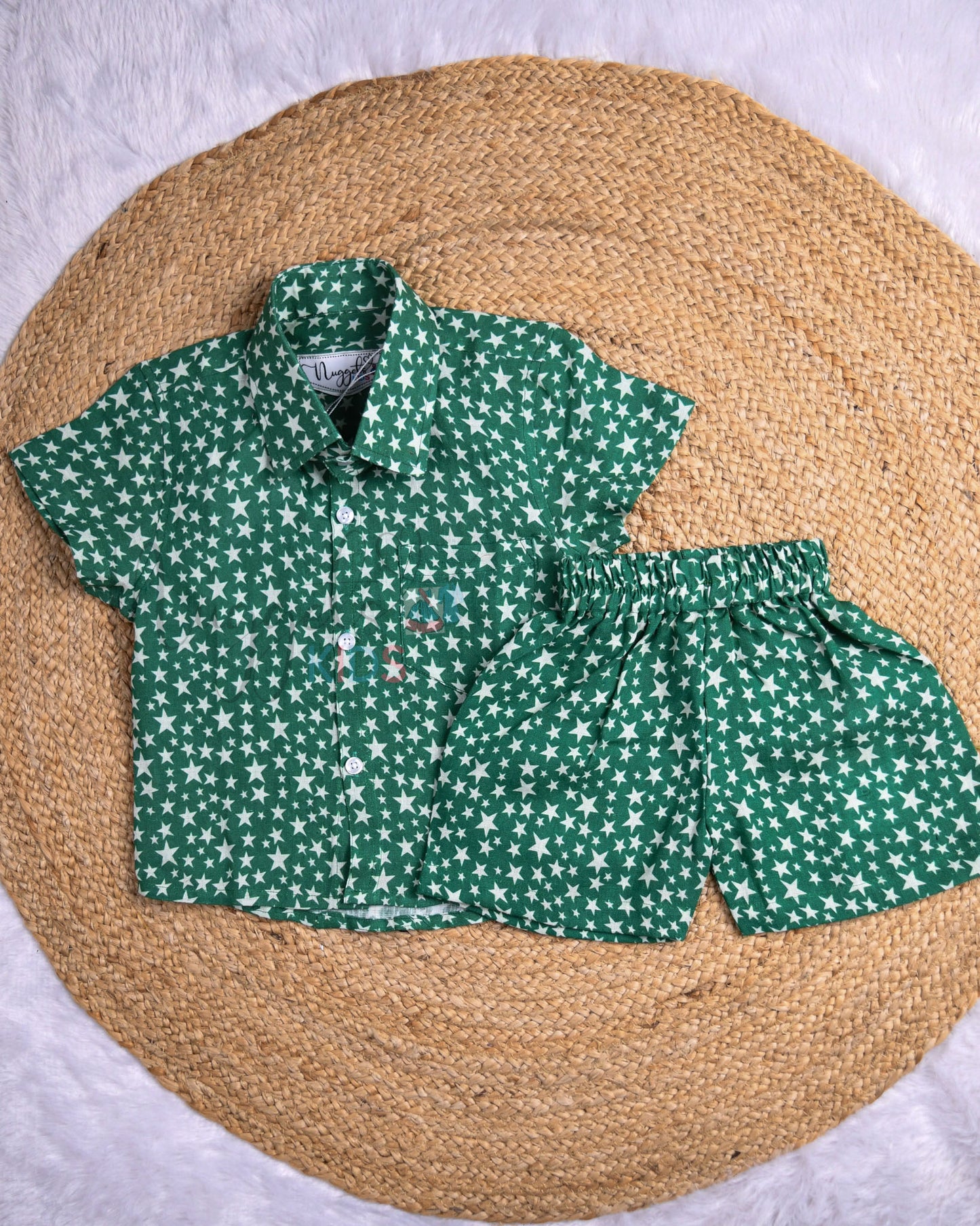 Ready to Ship: Stars Printed Linen Co-Ord Sets