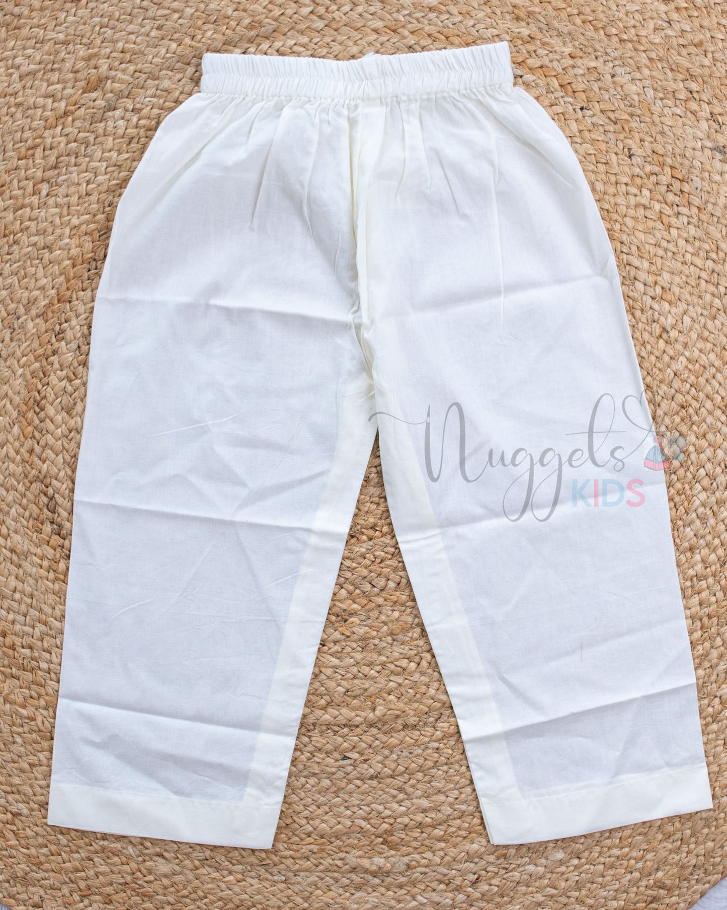 Pre Order: Nawabi Edge Kasavu Kurta Pant Set