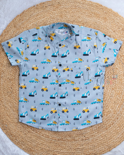 Ready to Ship:  Little Loader Linen Viscose Cotton Shirts