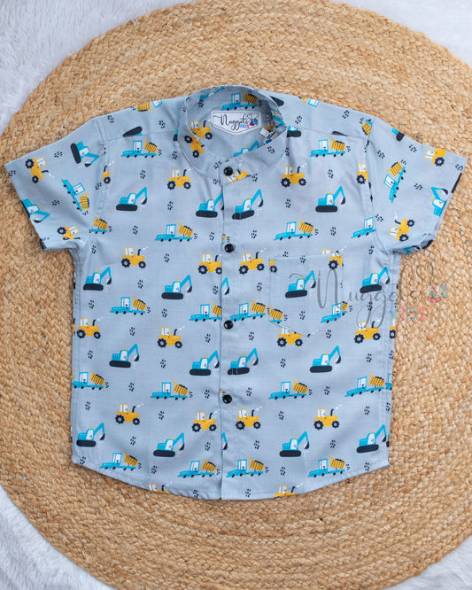 Ready to Ship:  Little Loader Linen Viscose Cotton Shirts