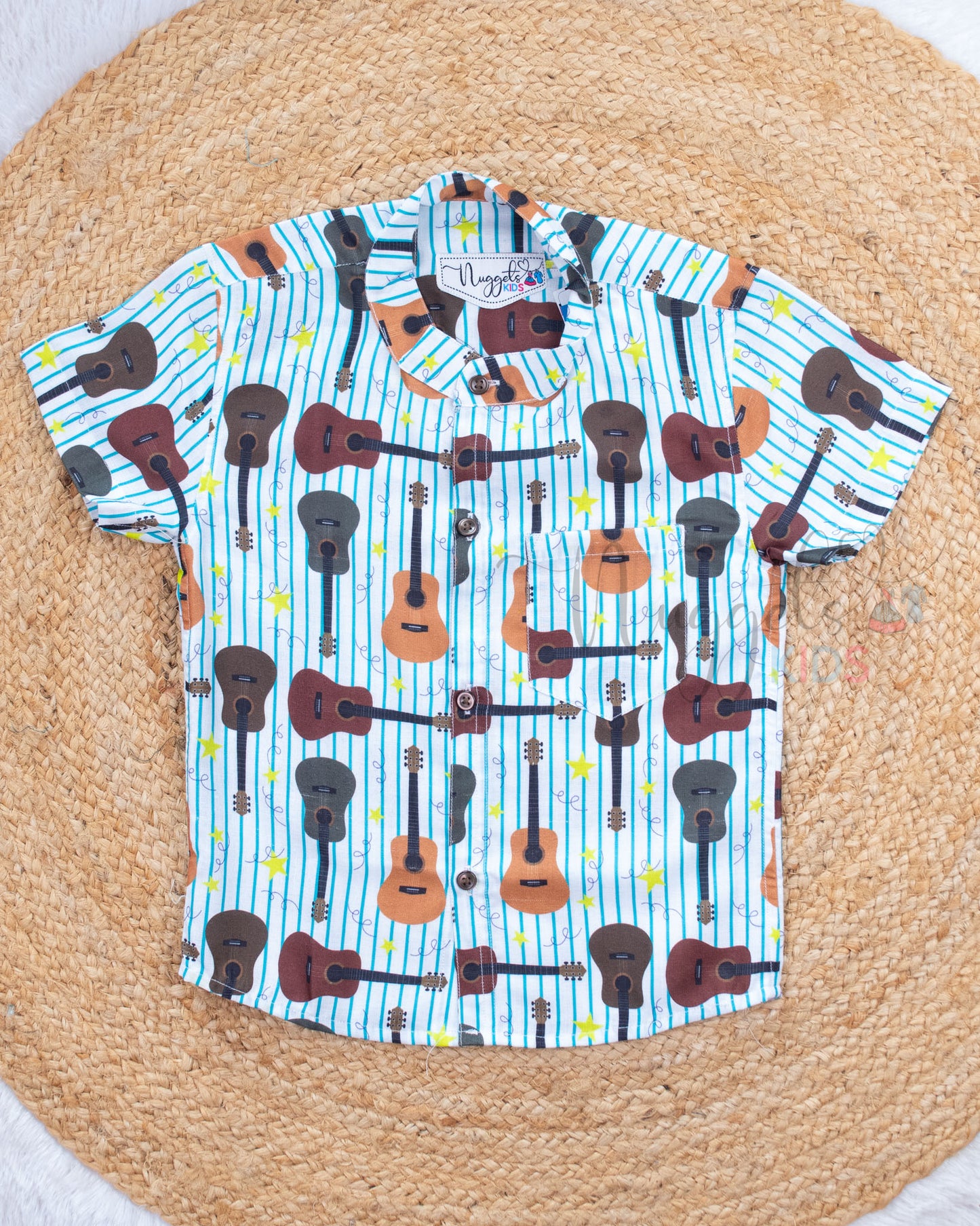 Ready to Ship: Music Vibe Linen Viscose Co-ord Set
