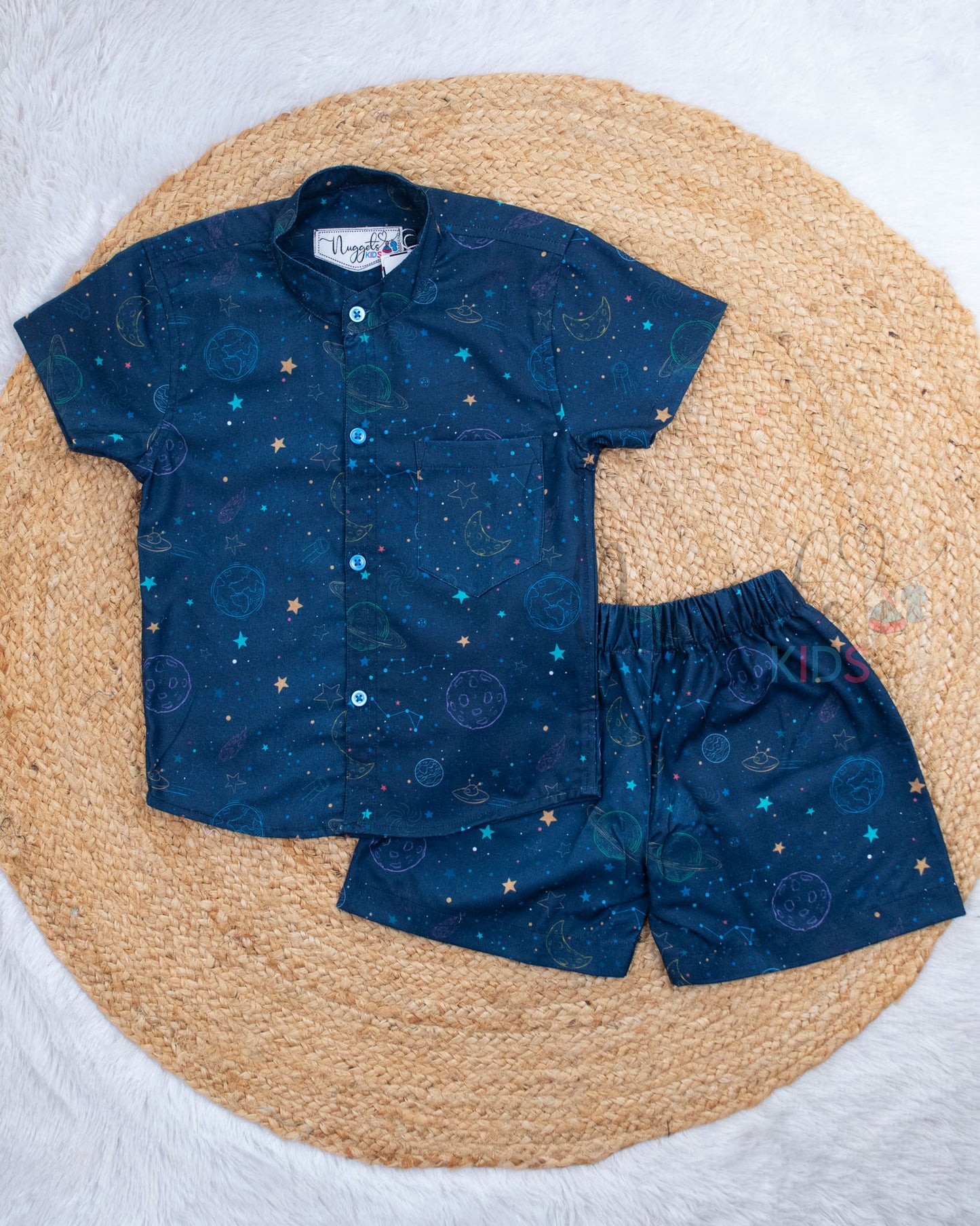 Ready to Ship: Planet Pals Linen Viscose Cotton Co-ord Set