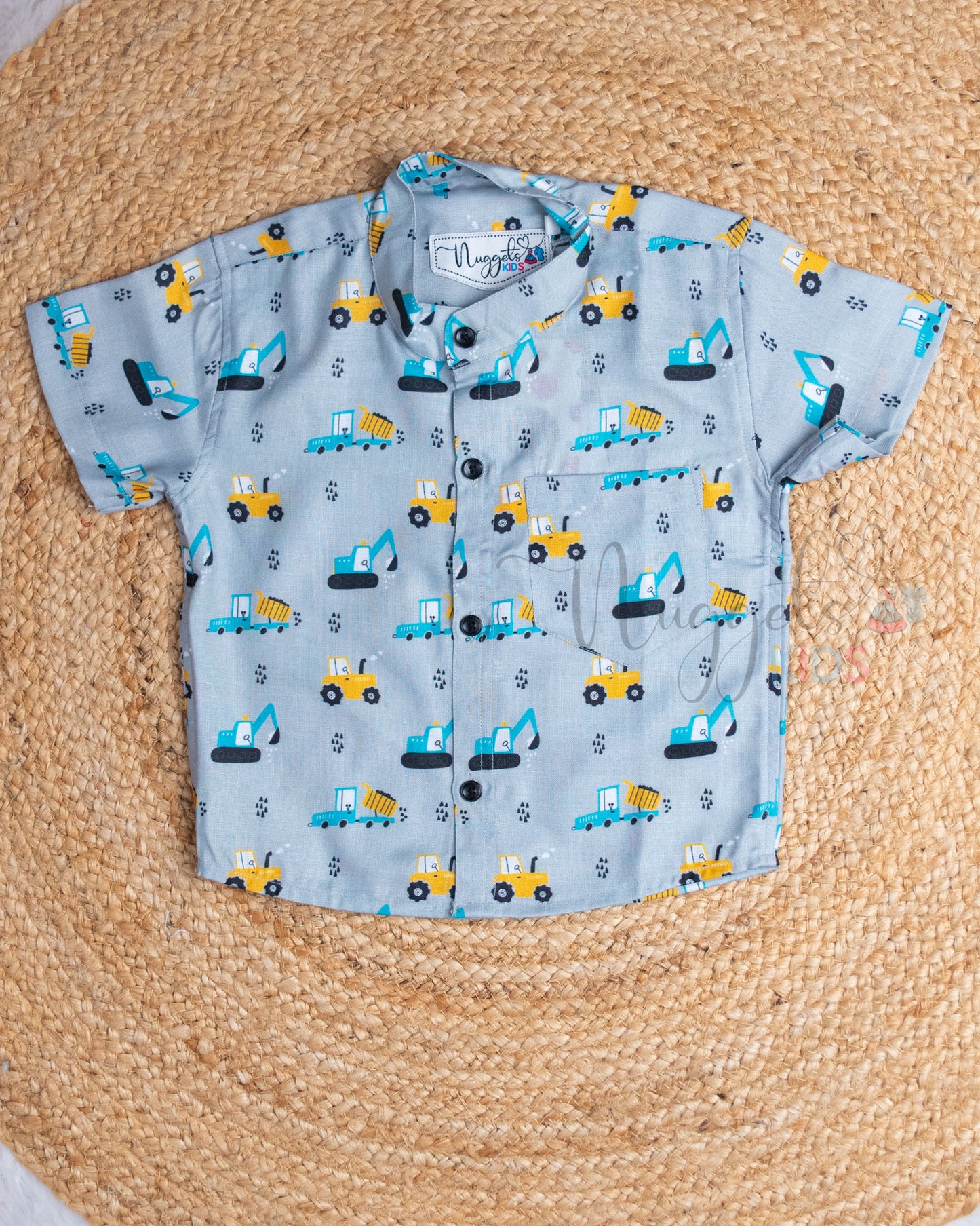 Ready to Ship: Little Loader Linen Viscose Co-ord Set