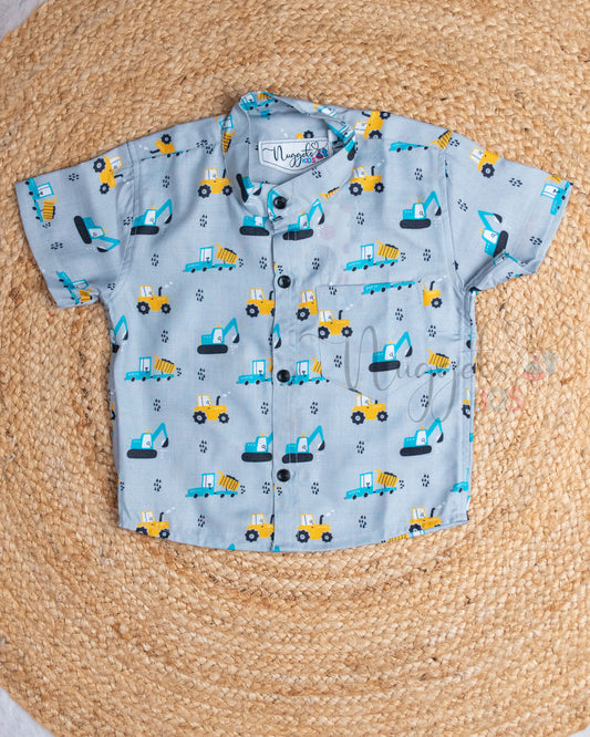 Ready to Ship: Little Loader Linen Viscose Co-ord Set